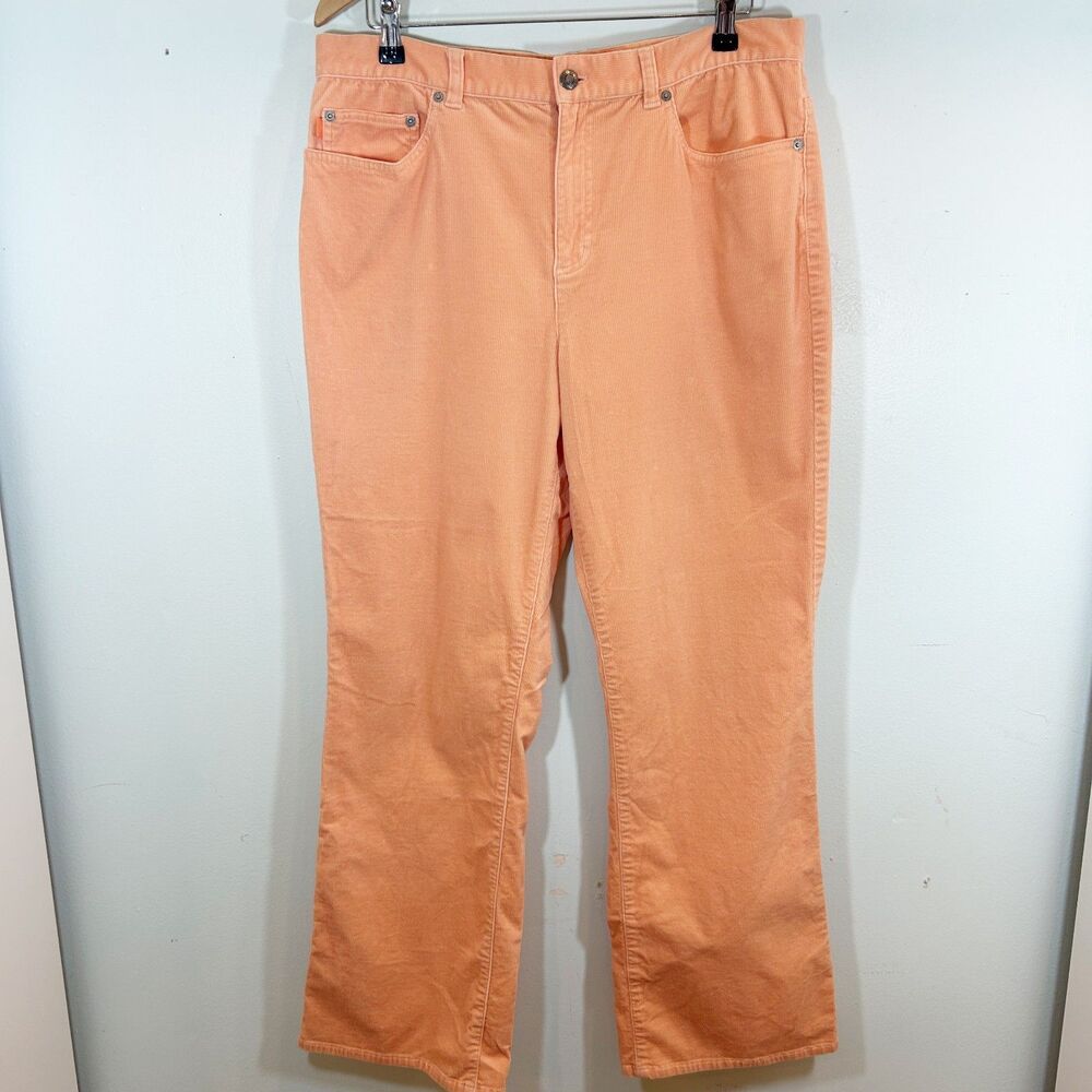 Ralph Lauren Courduroy Apricot Cotton Pants Size 14 Preppy Southwestern